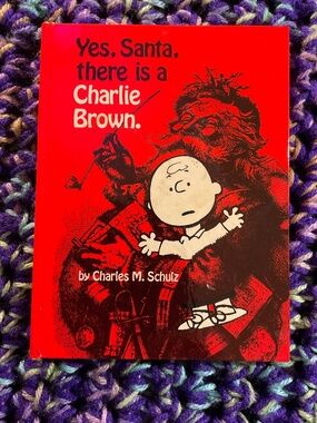 VTG-1972 peanut” yes, Santa, there is a Charlie Brown” hardcover Charles Schulz